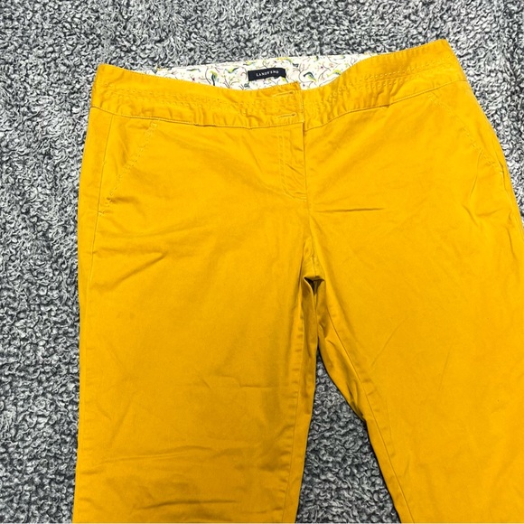 Lands’ End Solid Yellow Ankle Trouser Pants Size 16 - Picture 4 of 6